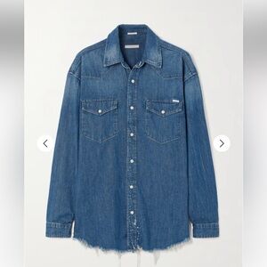 MOTHER
The Western frayed denim shirt